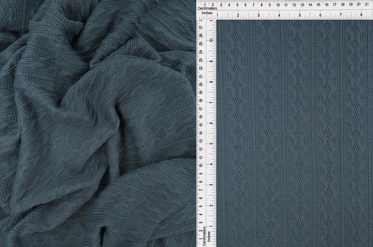 Jacquard Cable Knit Sweater Fabric