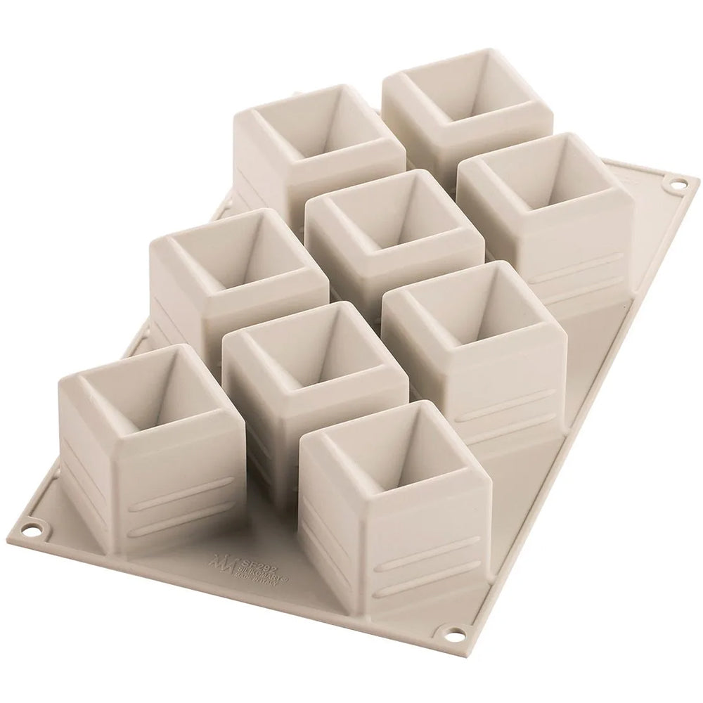 Silikomart MOSAICO Silicone Baking & Freezing Mold, 3.6 oz., 9 Cavities