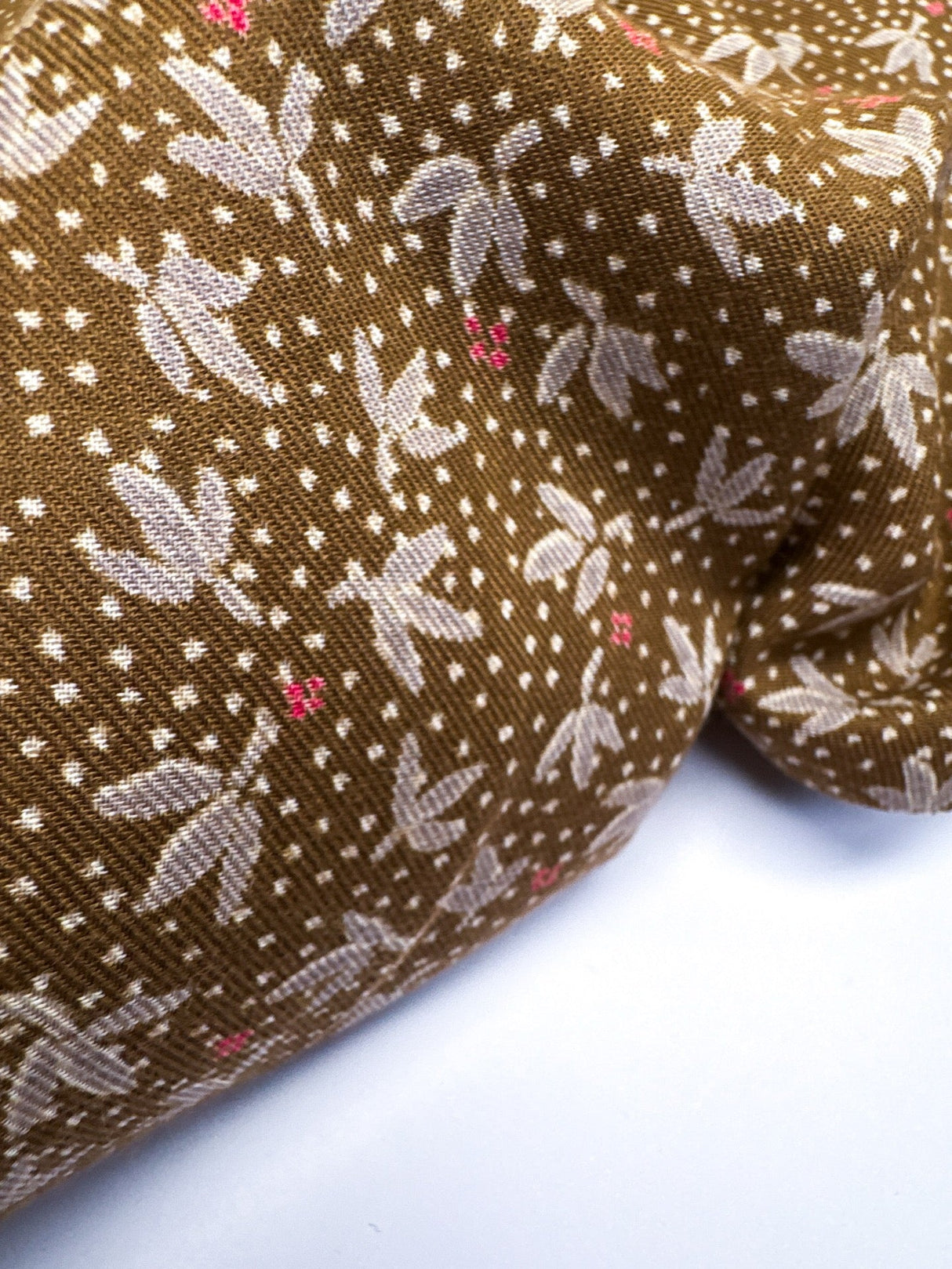 Wool Twill Brown Green Printed