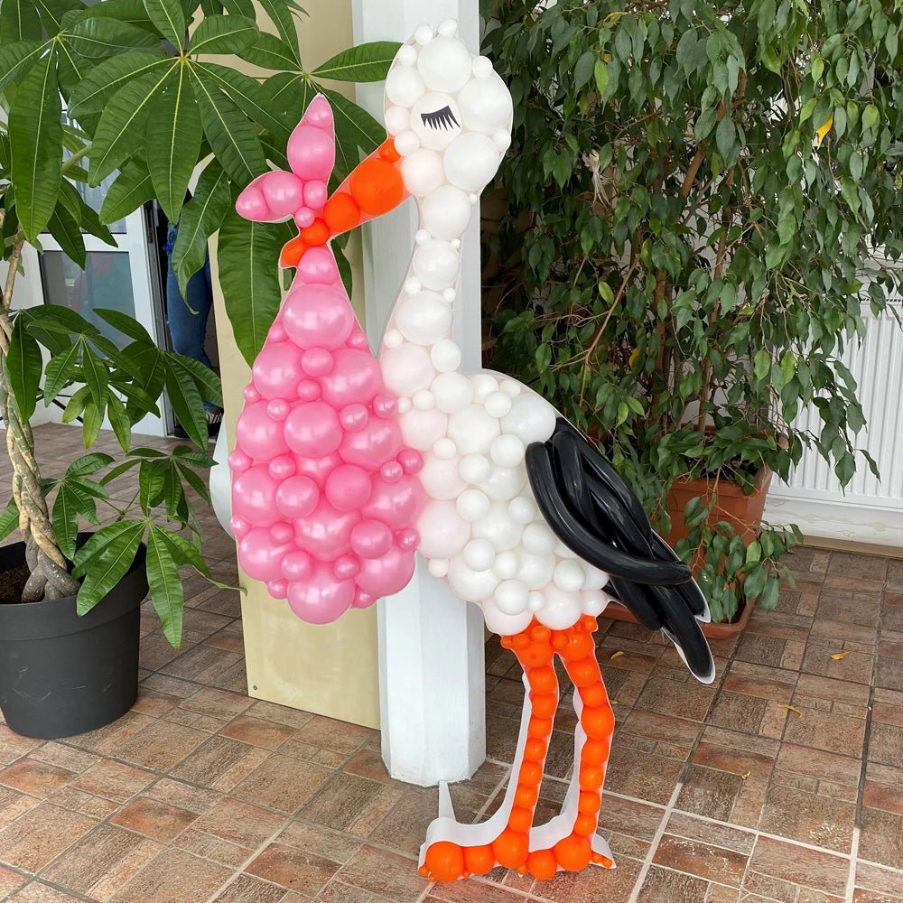 Stork Mosaic Frame Baby Shower Decor