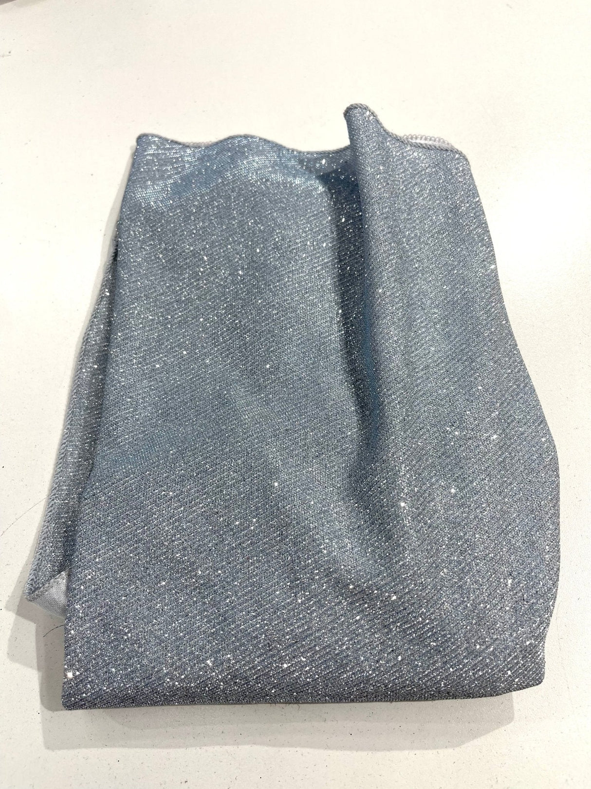 Glitter Shimmer Fabric Tablecloth - Full Covered, 51" Round, Multiple Colors (1 Piece)