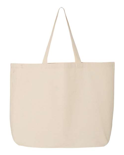 Q-Tees 25L Jumbo Heavy Cotton Canvas Tote