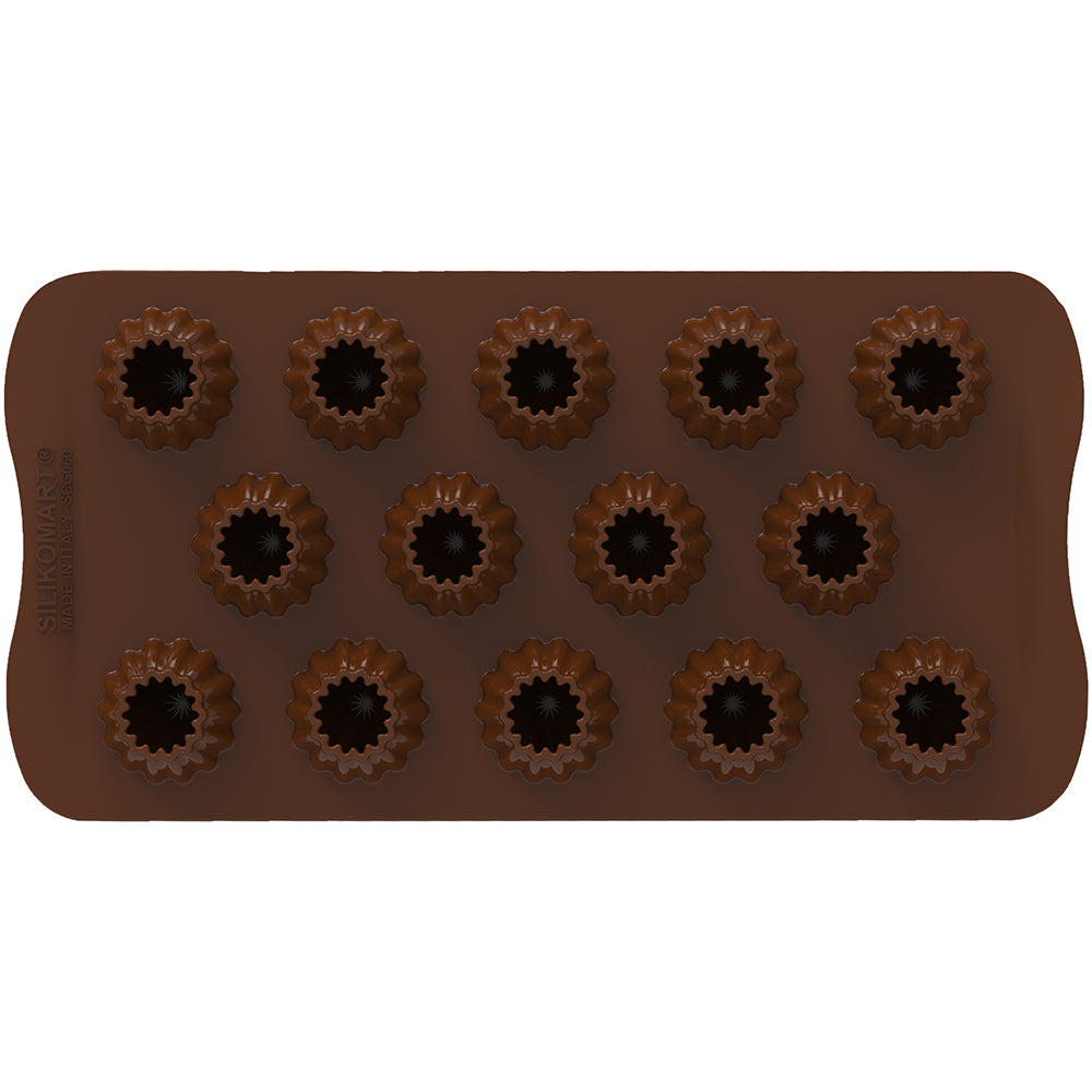 Silikomart Silicone Chocolate Mold, Winter Ball, 14 Cavities