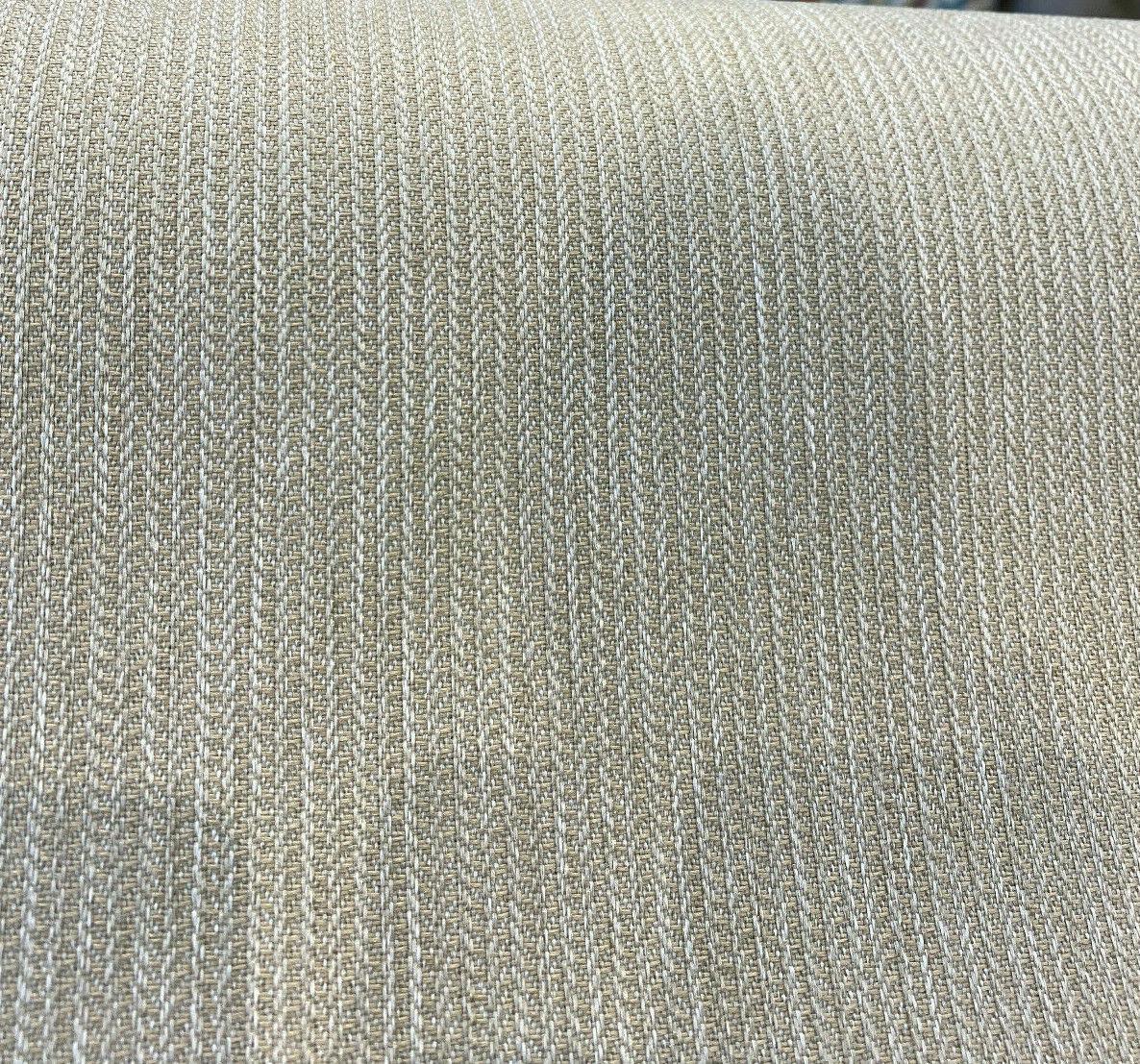 Richloom Outdoor Solarium Woven Ribtex Olefin Fabric - Taupe, Small Stripes, 54" Width (1 Yard)