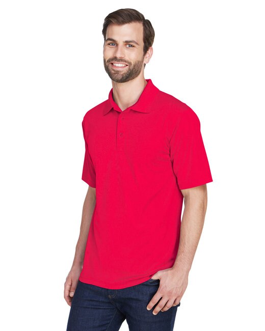 UltraClub® Men's Cool & Dry Mesh Pique Polo