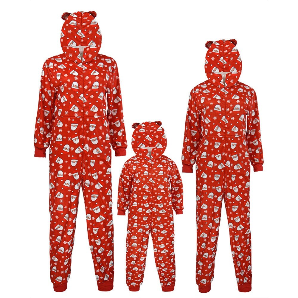 Christmas Santa Print Jumpsuits