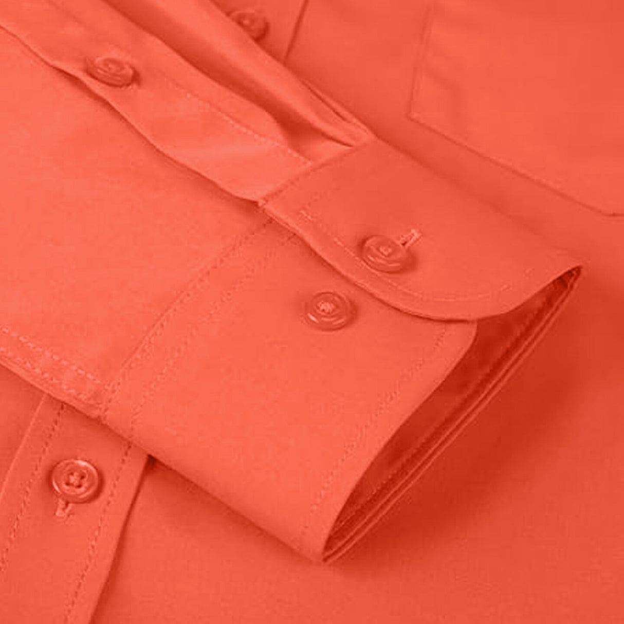Coral Long Sleeve Polo Shirt