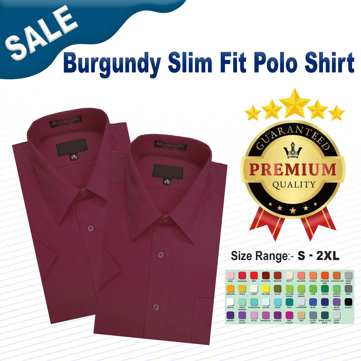 Burgundy Slim Fit Polo Shirt