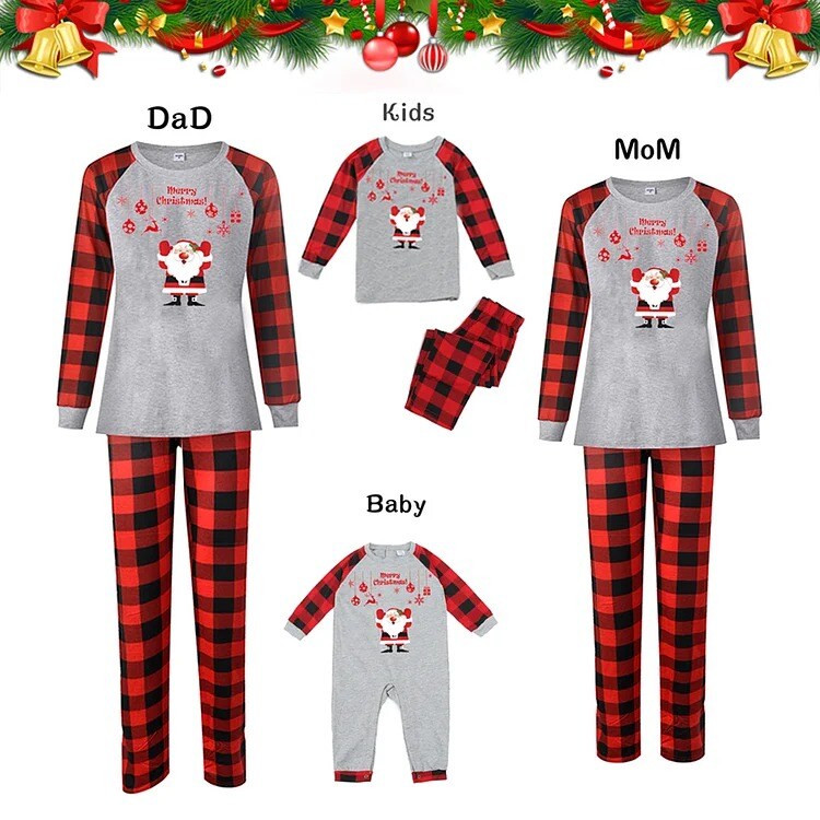 Pumpkin Printed Christmas Pajamas Outfits