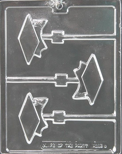Graduation Cap Lolly Chocolate Mold - LPM239