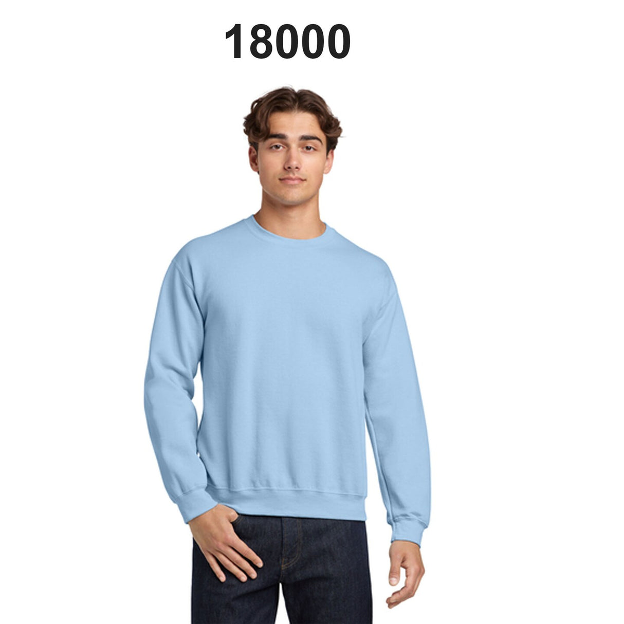 Heavy Blend Crewneck Long Sleeve 50% Cotton Sweatshirt | RADYAN®