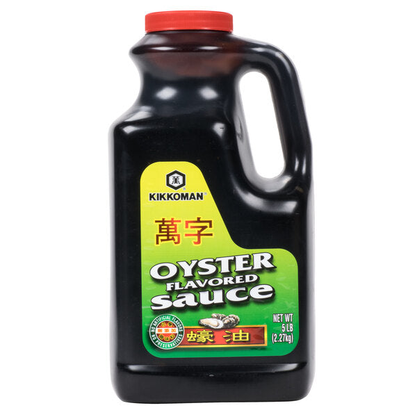 Kikkoman 5 lb Preservative Free Oyster Flavored Sauce - 6/Case