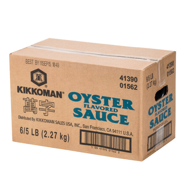 Kikkoman 5 lb Preservative Free Oyster Flavored Sauce - 6/Case