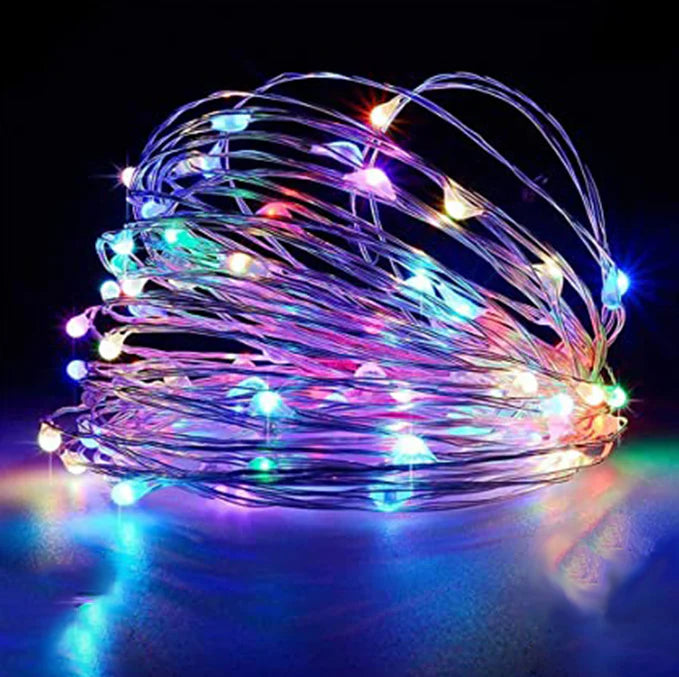 100 LED Battery Operated String Lights with Remote