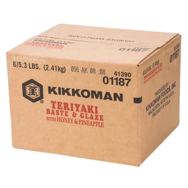 Kikkoman Teriyaki Baste & Glaze with Honey & Pineapple 5.31 lb. - 6/Case