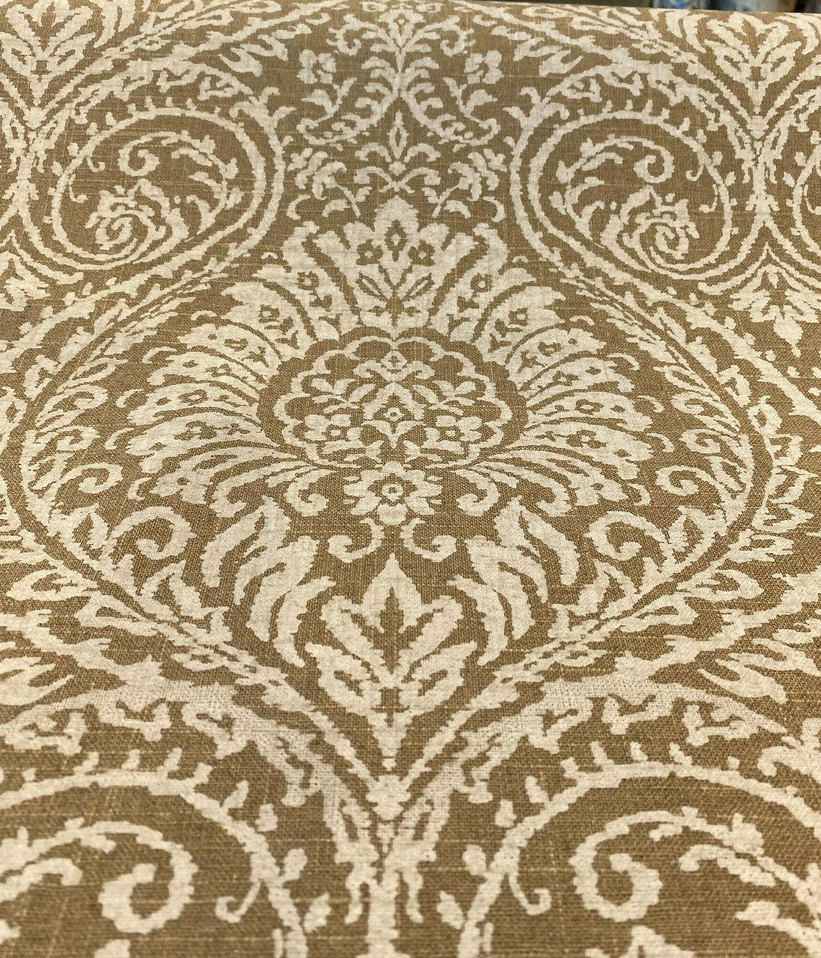 High Note Linen Fabric - Chalk White Floral, 54" Width (1 Yard)