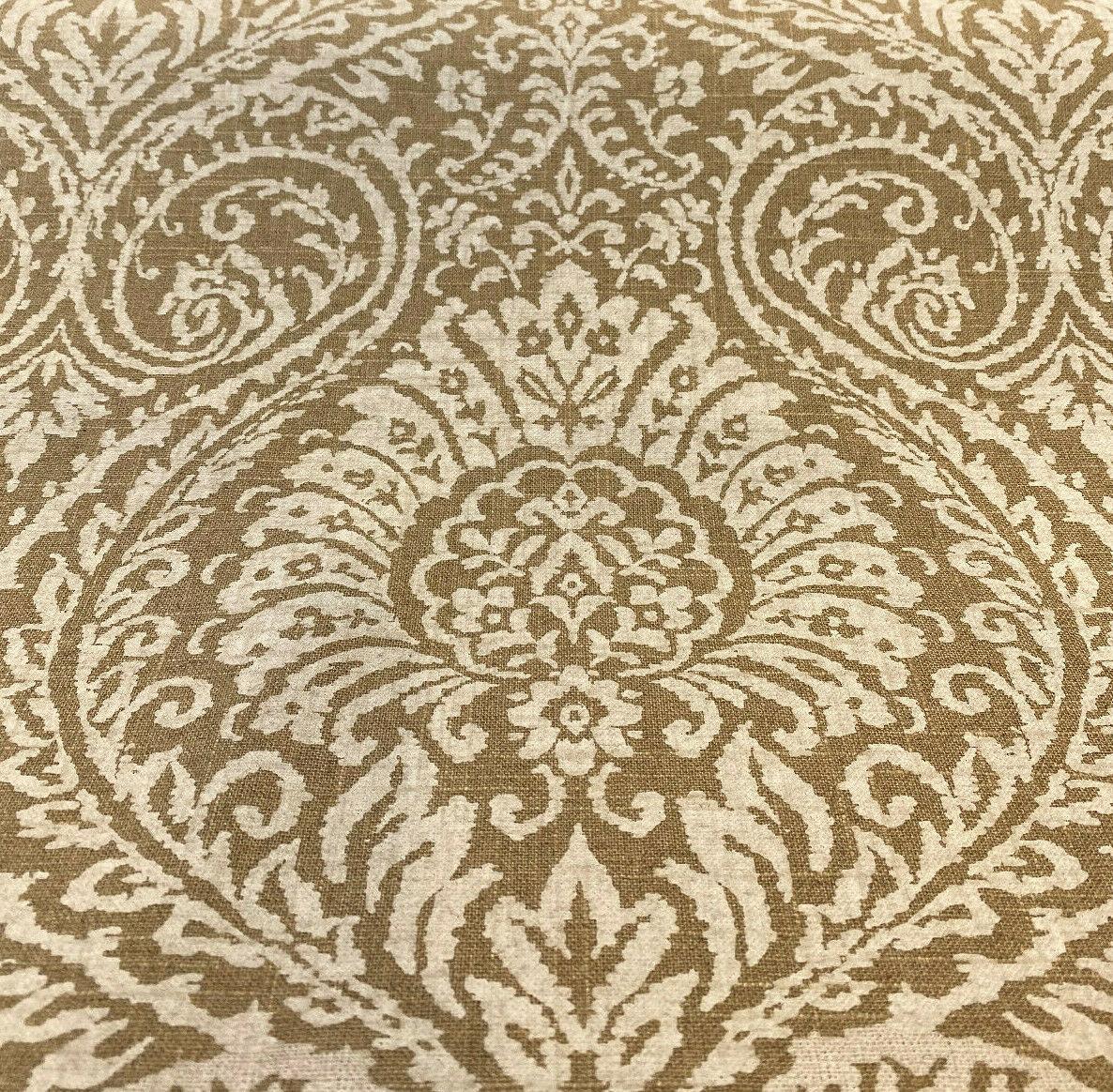 High Note Linen Fabric - Chalk White Floral, 54" Width (1 Yard)