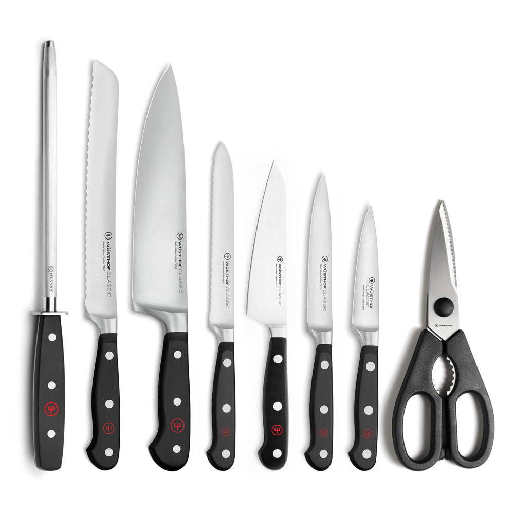 Wusthof Classic 9-Piece Knife Block Set, Acacia