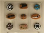 9 Different Pirate Pieces Chocolate Mold - CCH134