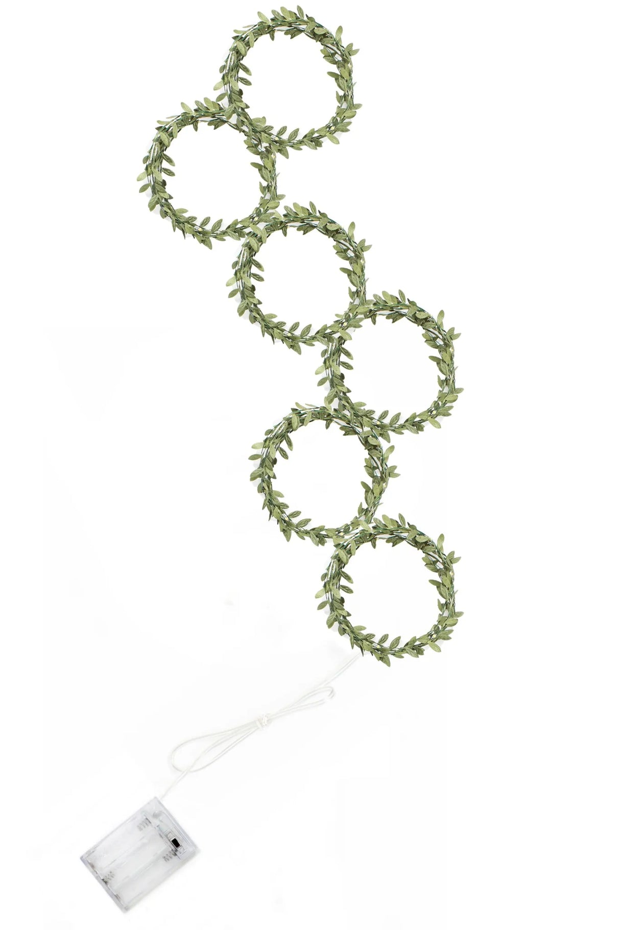 96 LED Green Leaf Vine Fairy Light Curtain for Halloween