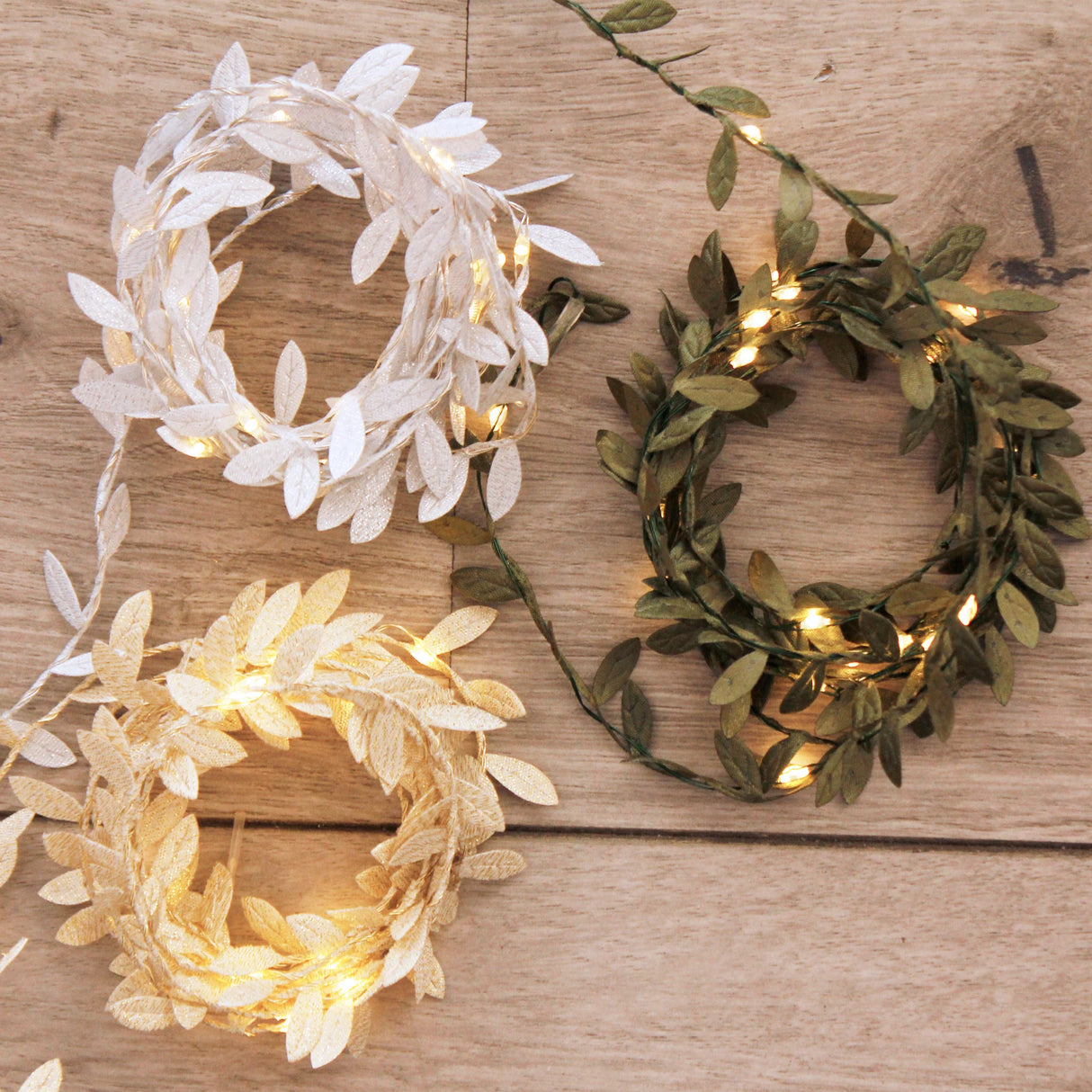 20 LED Plant Leaf Vine Fairy Lights