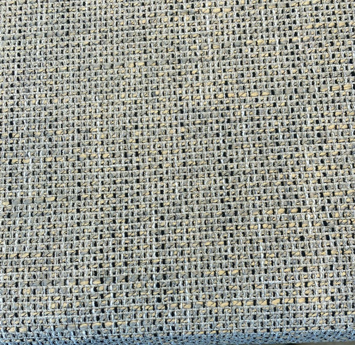 Tafnir Onyx Tweed Chenille Backed Upholstery Fabric - Onyx Tweed, 56" Width (1 Yard)