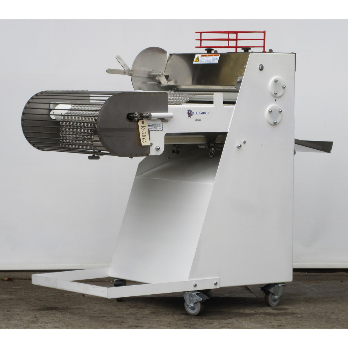 Bloemhof 860L Dough Sheeter & Moulder, Includes 2 Pressure Plates, Used Excellent Condition