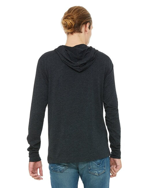 BELLA + CANVAS® Jersey Hooded Long Sleeve Tee
