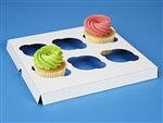 10x10 Cupcake Box 6 Cavity Inserts - 10 Pack