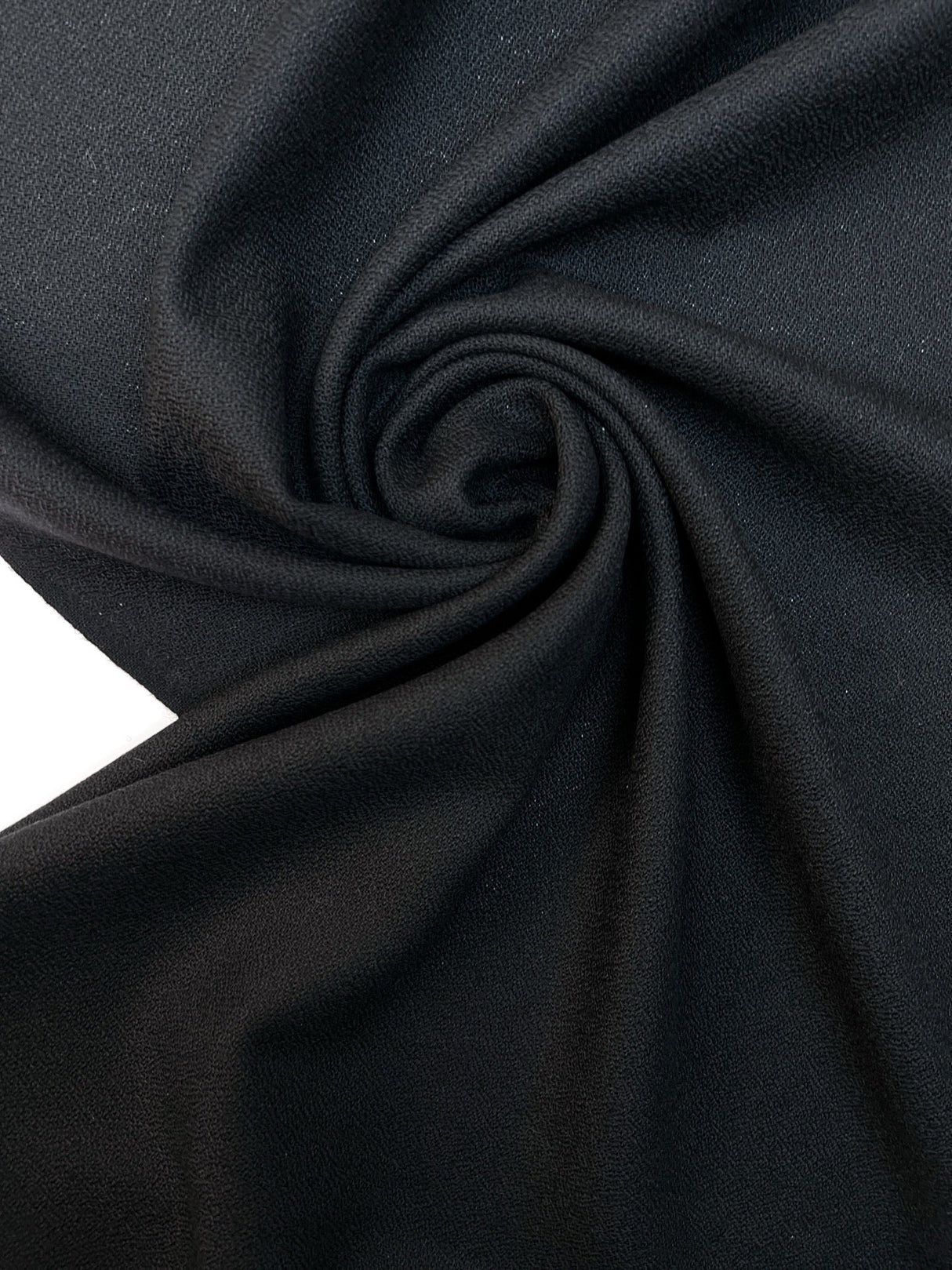 Wool Crepe Fabric Black