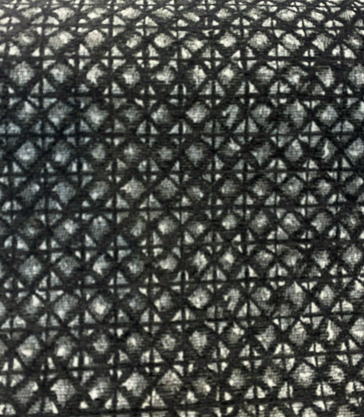 Saltaire Chenille Upholstery Fabric - Charcoal, Off-White/Gray, 54" Width (By The Yard)