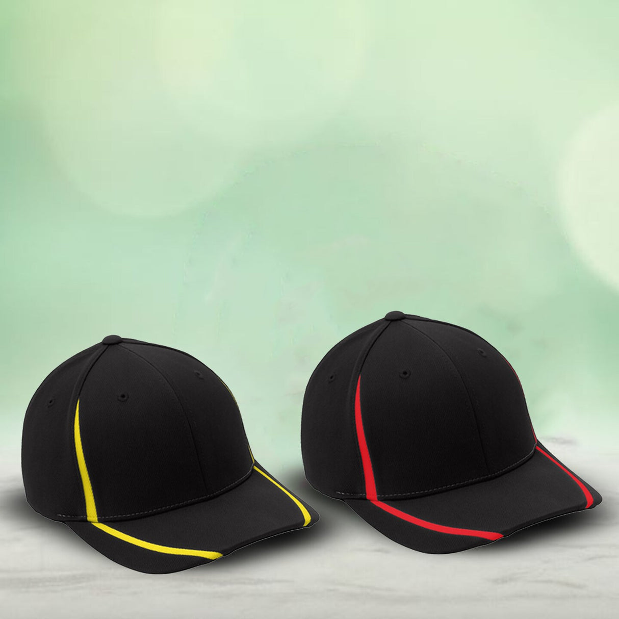 Sport-Tek® Flexfit® Performance Colorblock Cap Structured Mid Profile Moisture Wicking Stretch Fit