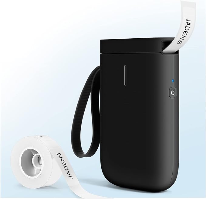 JADENS Label Maker Machine, D11 Portable Bluetooth Printer for Labeling, Home, Office, Organization, Mini Label Maker Machine