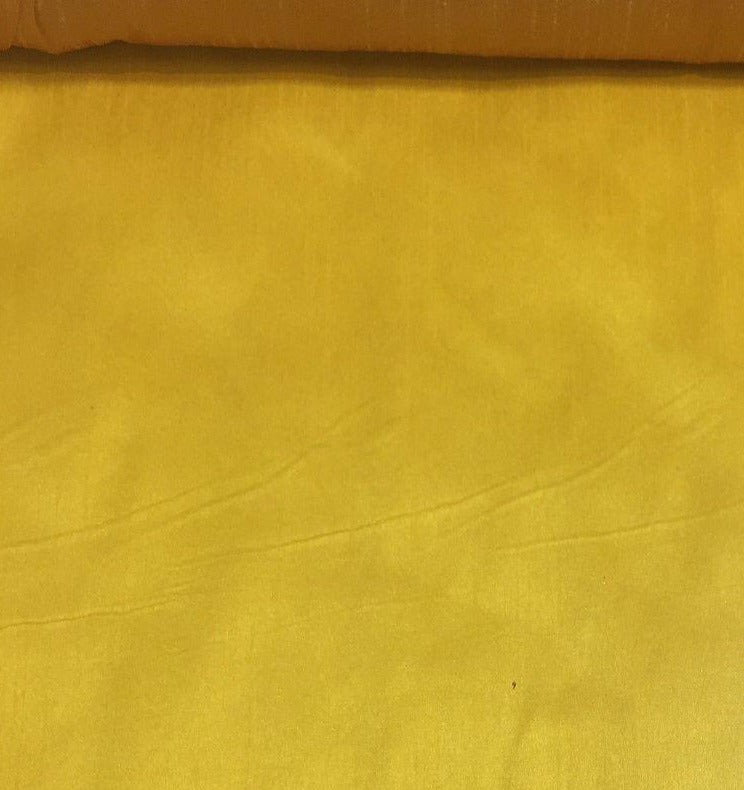 MariGold Shantung Faux Silk Polyester Fabric - Solid Marigold, 57" Width (1 Yard)