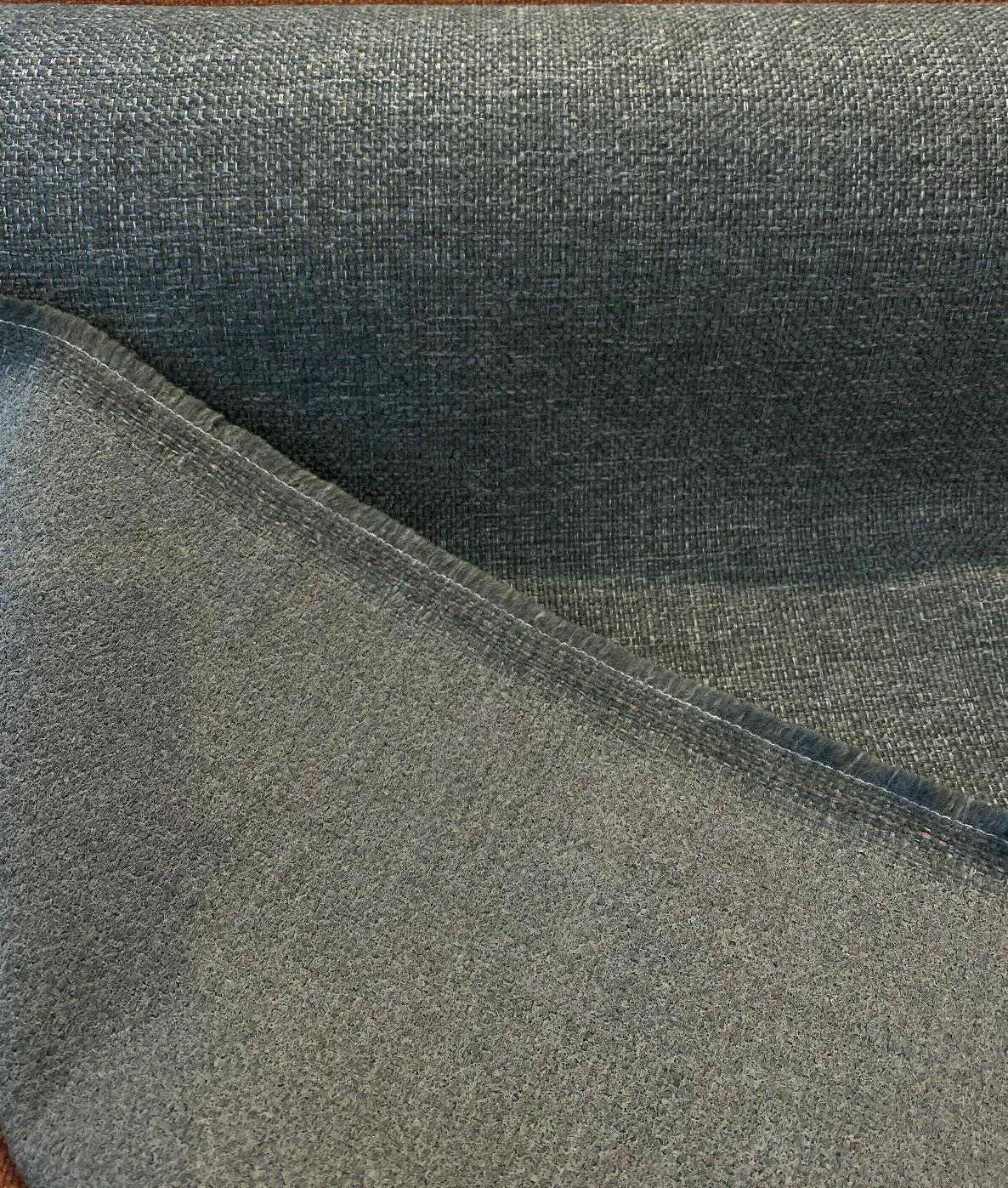 Sampson Chenille Performance Fabric - Charcoal Gray Tweed, 58" Width (1 Yard)