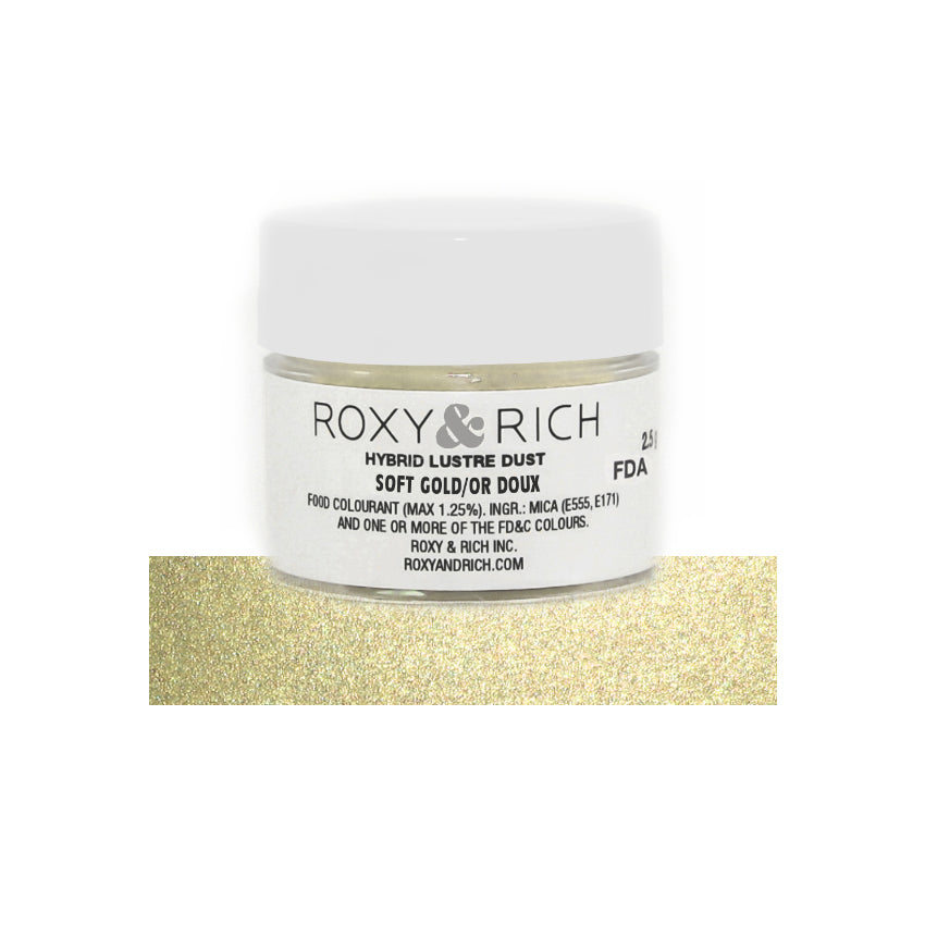 Roxy & Rich Soft Gold Hybrid Luster Dust, 2.5 Grams