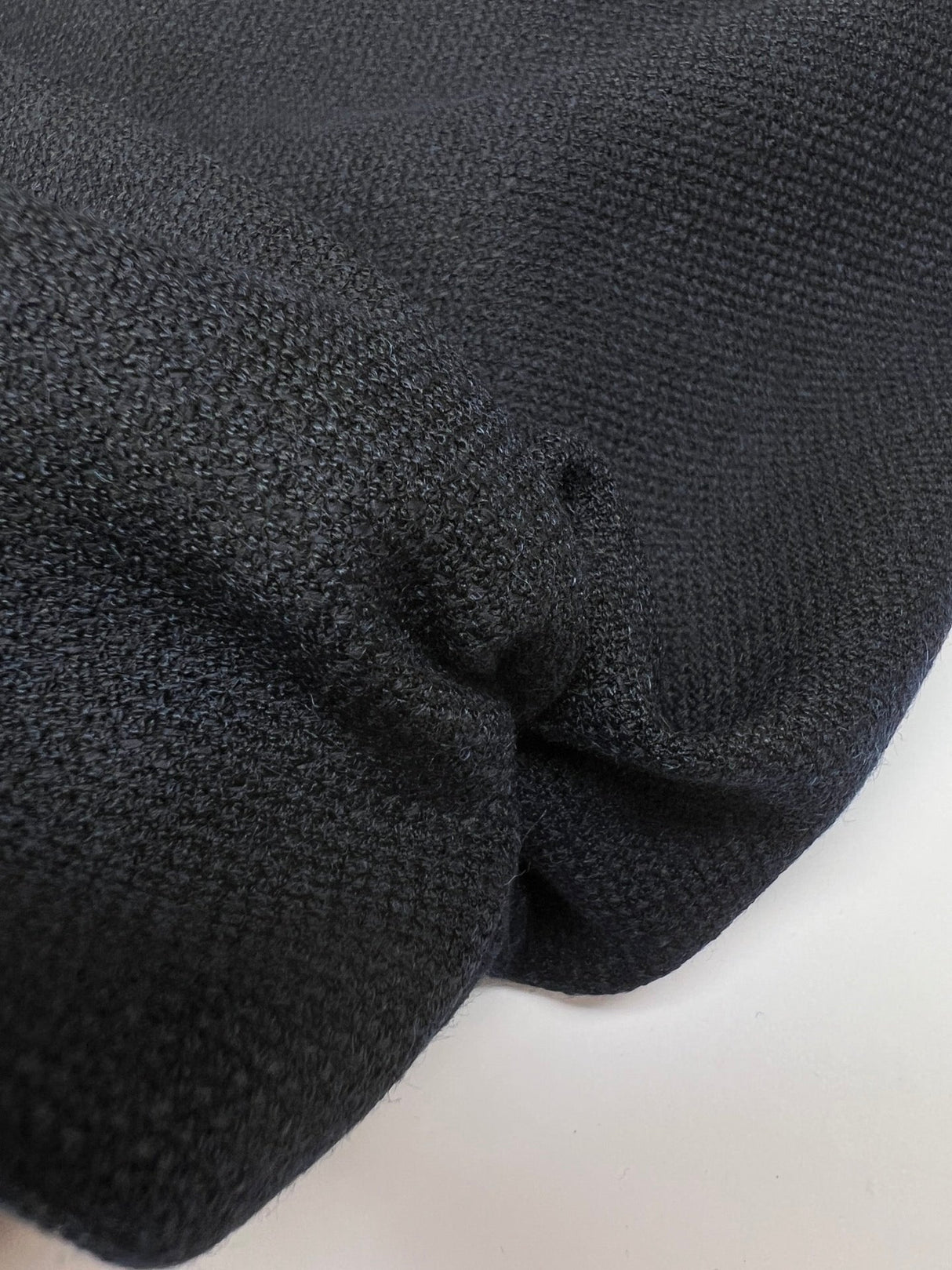 Polyester Blend Woven Melange Blue Black