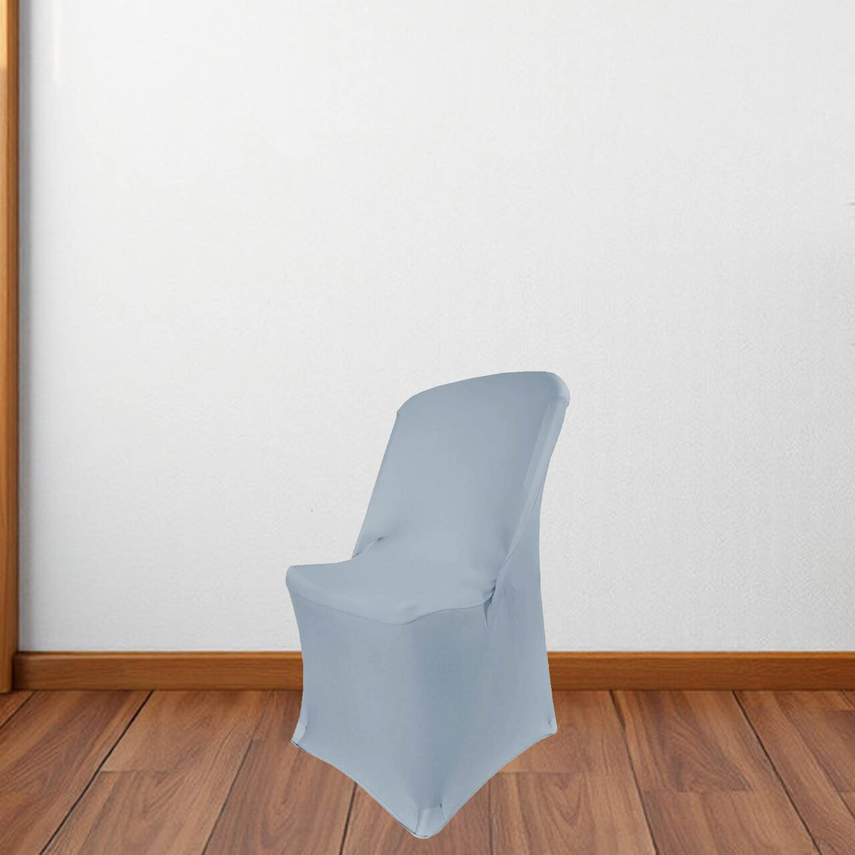 1 Piece Dusty Blue Spandex Slipcover for Lifetime Folding Chair Stretch Fit