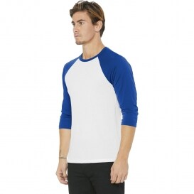 TULTEX® Fine Jersey Raglan Crewneck Three-Quarter Sleeve Tee