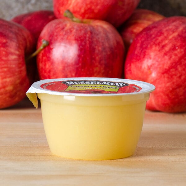 Musselman's Unsweetened Applesauce 4 oz. Cups - 72/Case