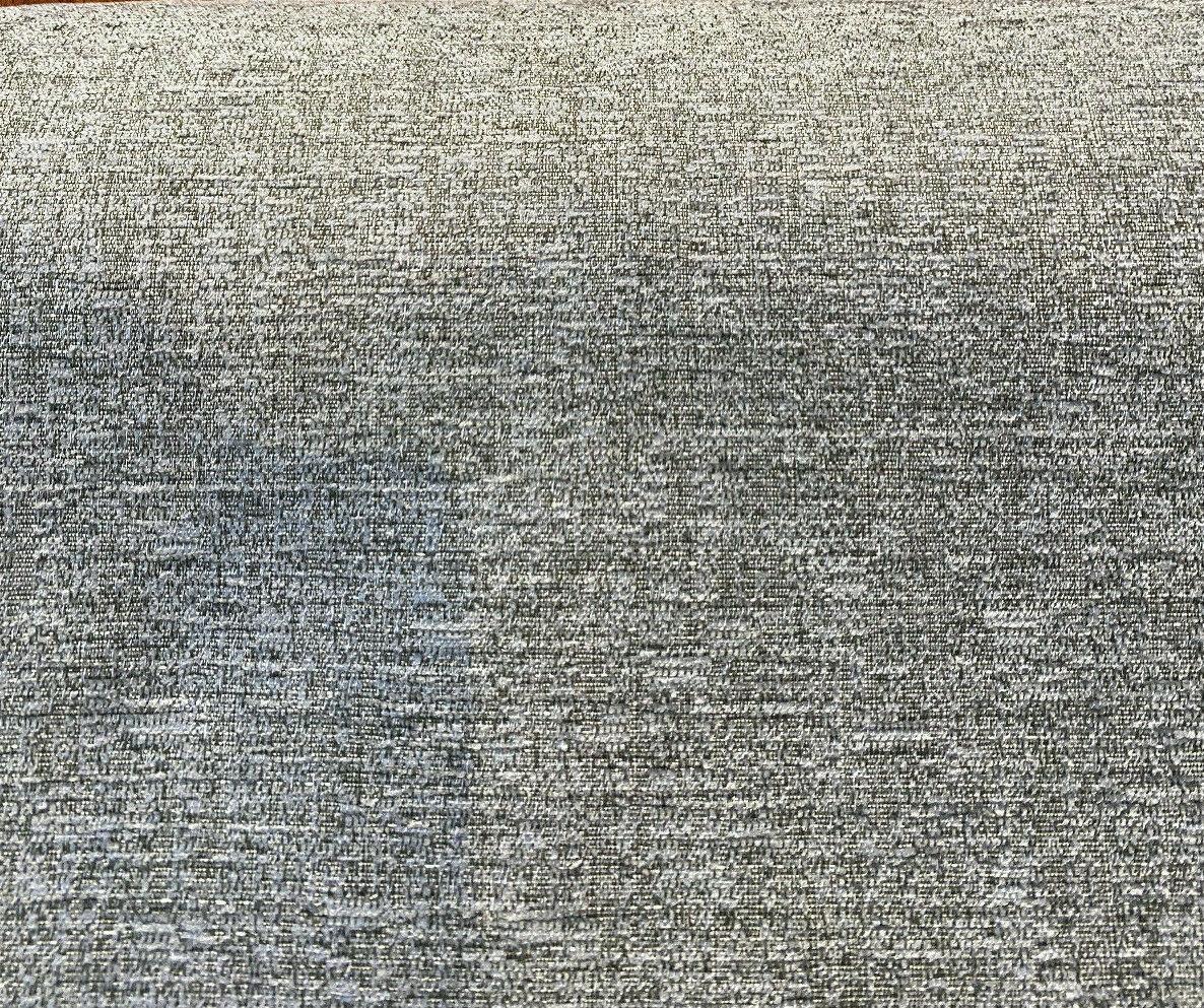 Fabricut Softhide Polyester Cotton Fabric - Shadow Gray Off White, Hint Of Dark Green, Slubbed Textured, 56" Width (1 Yard)