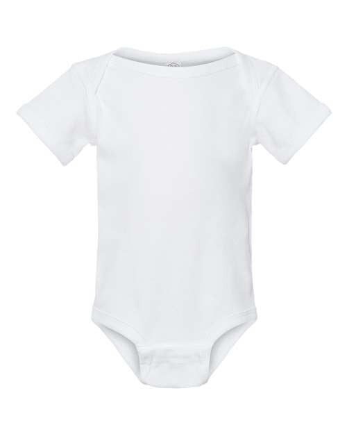 RADYAN® Infant Baby Rib Crewneck Short Sleeve Bodysuit