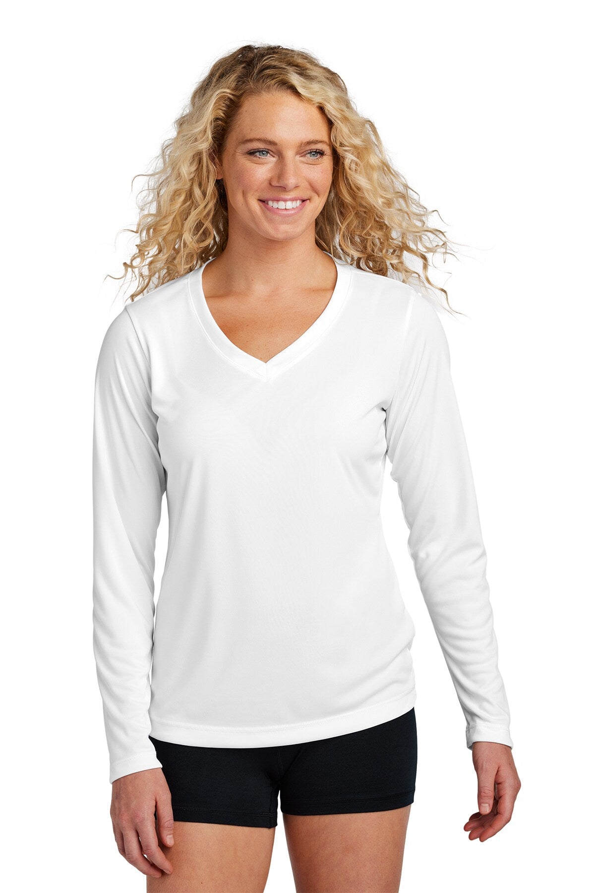 Sport-Tek® Women's Long Sleeve PosiCharge Competitor V-Neck Tee