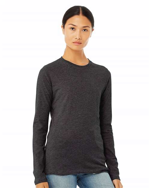 BELLA + CANVAS® Women Jersey Long Sleeve Crewneck T-Shirt