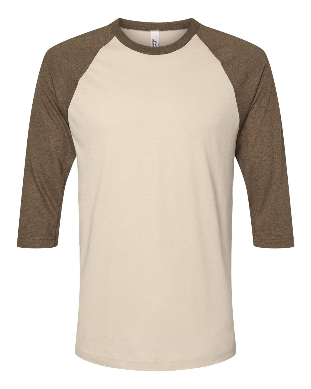 American Apparel® CVC Crewneck Three-Quarter Sleeve Tee