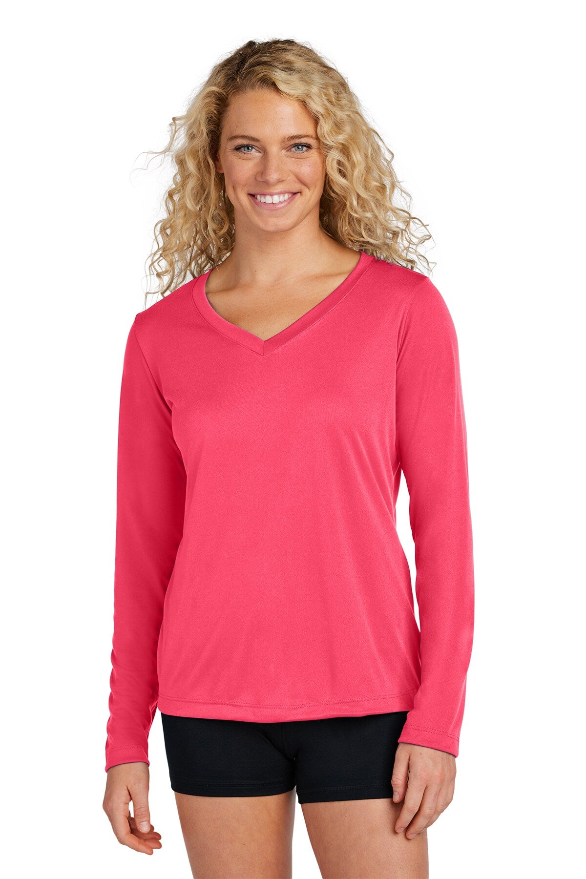 Sport-Tek® Women's Long Sleeve PosiCharge Competitor V-Neck Tee