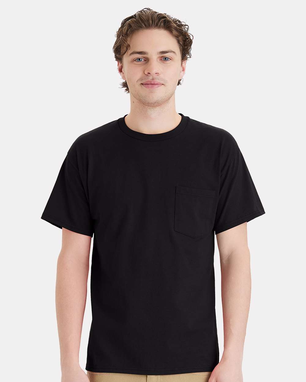 Hanes® Essential-T Pocket Crewneck Short Sleeve T-Shirt