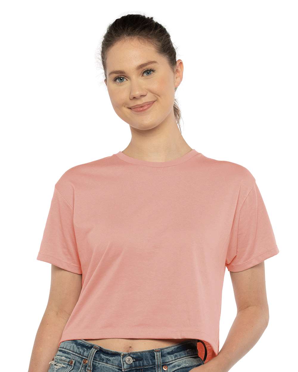 Next Level® Women's Short Sleeve Crewneck Ideal Crop Top - 1580