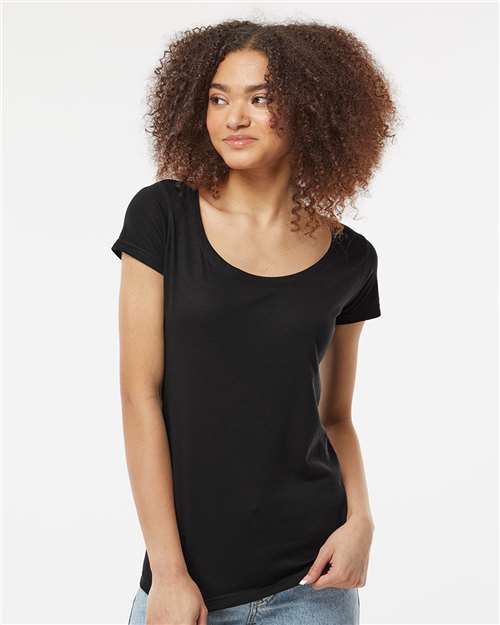 Tultex® Women's Poly Rich Scoop Neck Short Sleeve Tee