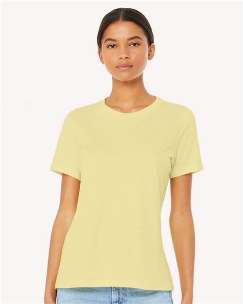 BELLA + CANVAS® Women’s Relaxed Fit Short Sleeve Heather CVC Tee
